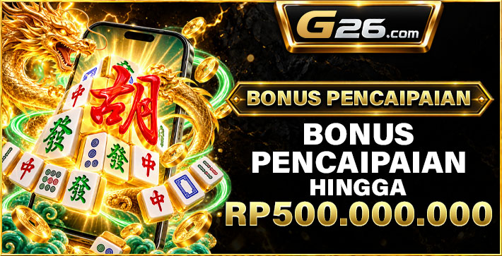 Bonus Pencapaian Rp500jt - G26 Slot G26 APP